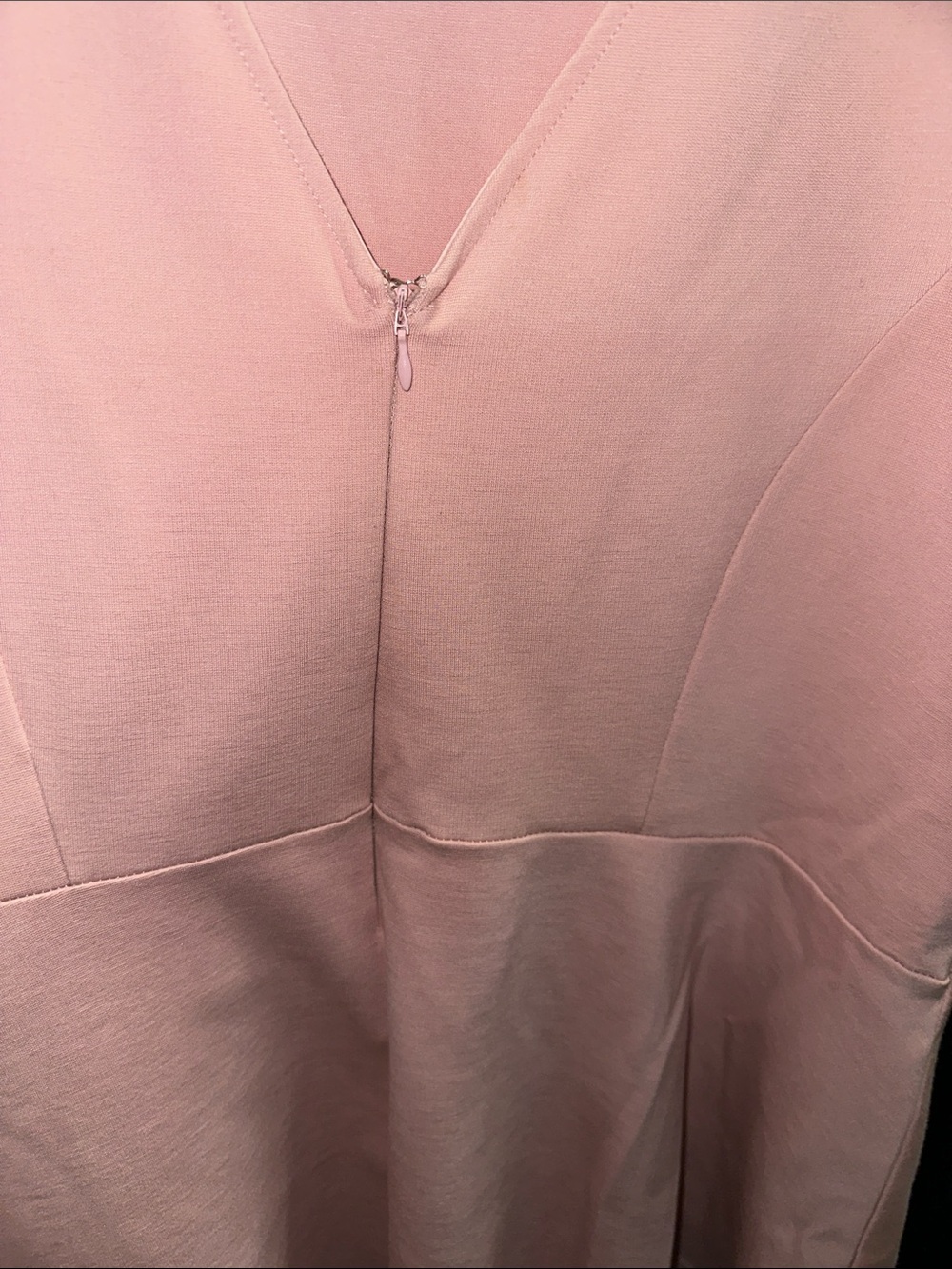 Eloquii Dusty Pink Scoop Neck Dress - Picture 4 of 5